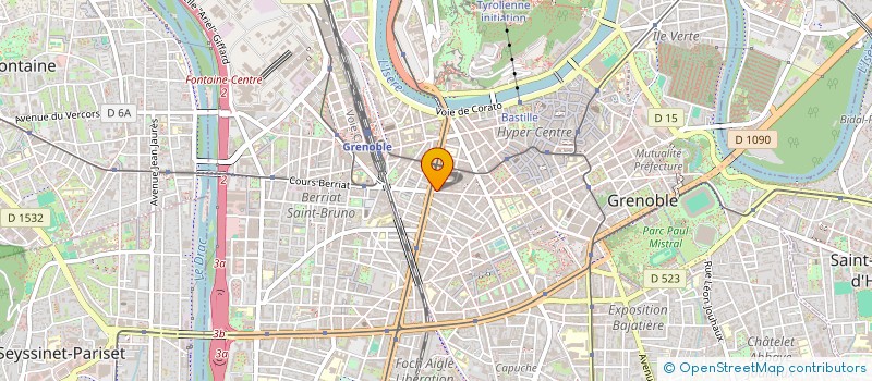 localisation de l'entreprise CULINAIRE&QUINCAILLERIE à GRENOBLE