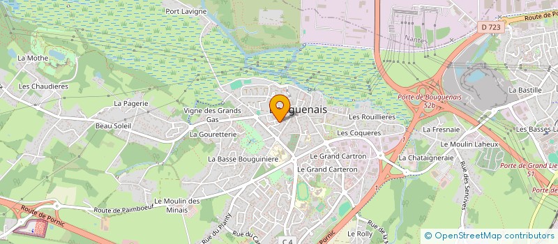 localisation de l'entreprise CULINAIREMENT VOTRE à BOUGUENAIS