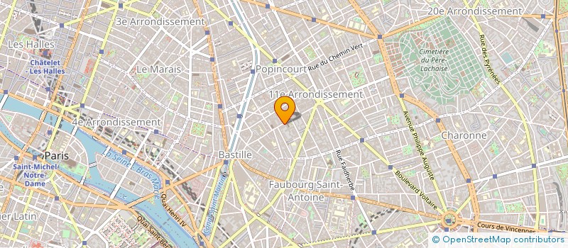 localisation de l'entreprise CULINARIES DISTRIBUTION à PARIS