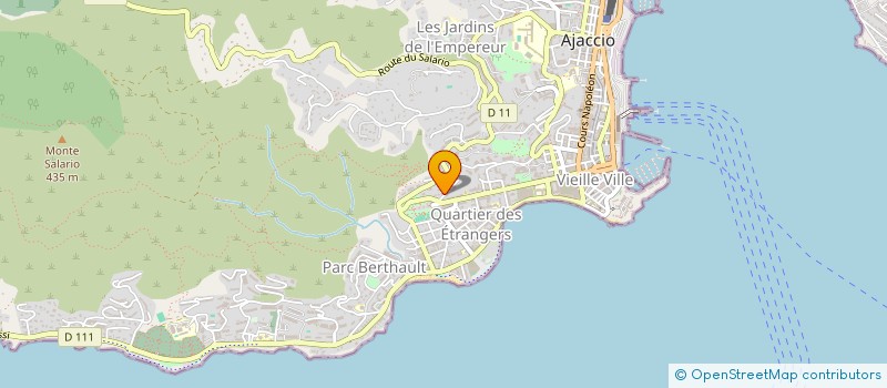 localisation de l'entreprise CULORI à AJACCIO