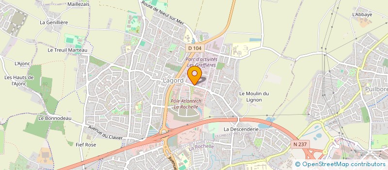 localisation de l'entreprise CULT  LAGORD