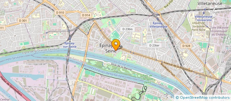 localisation de l'entreprise CULT'ART-INSERTION à EPINAY-SUR-SEINE