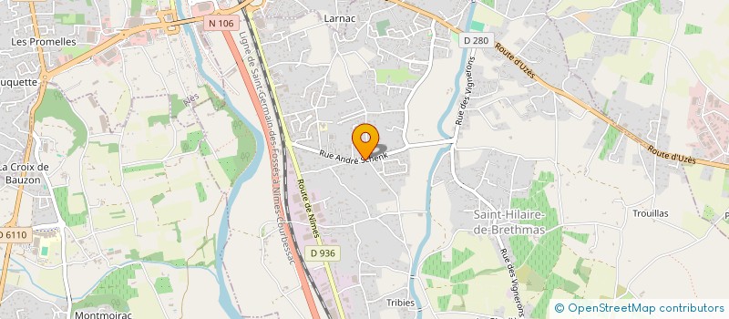 localisation de l'entreprise CULT SK8 CLUB (CSC)  SAINT-HILAIRE-DE-BRETHMAS