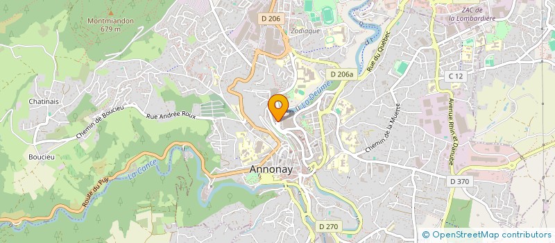 localisation de l'entreprise CULTANO  ANNONAY