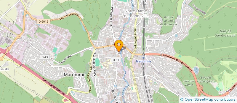 localisation de l'entreprise CULTE CATHOLIQUE  MAROMME