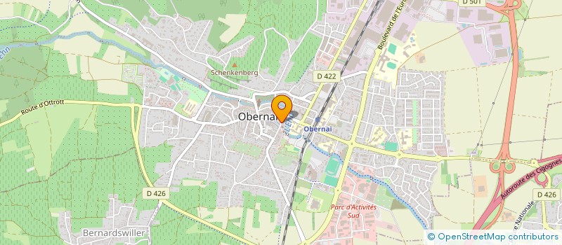 localisation de l'entreprise CULTE ISRAELITE à OBERNAI