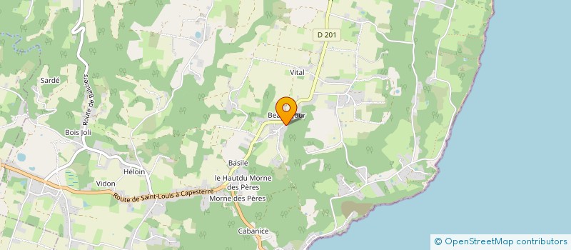 localisation de l'entreprise CULTIV'K MG à CAPESTERRE-DE-MARIE-GALANTE