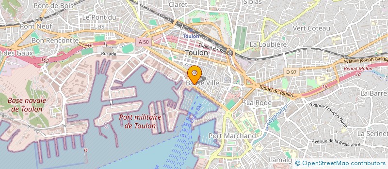 localisation de l'entreprise CULTIVAR  TOULON