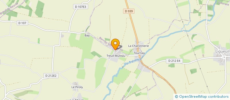 localisation de l'entreprise CULTIVATEURS DE CHANVRE TREZENCE BOUTONNE à PUYROLLAND