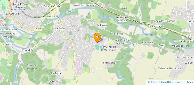 localisation de l'entreprise CULTIVOR'A.PROD à VEIGNE