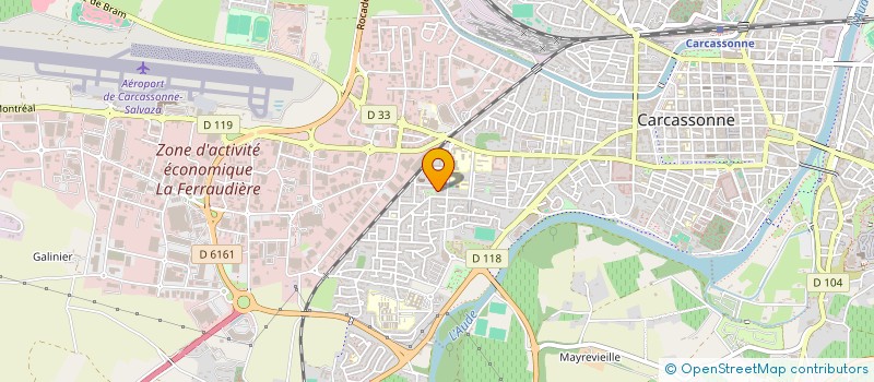 localisation de l'entreprise CULTUELLE ET CULTURELLE DU VIGUIER  CARCASSONNE