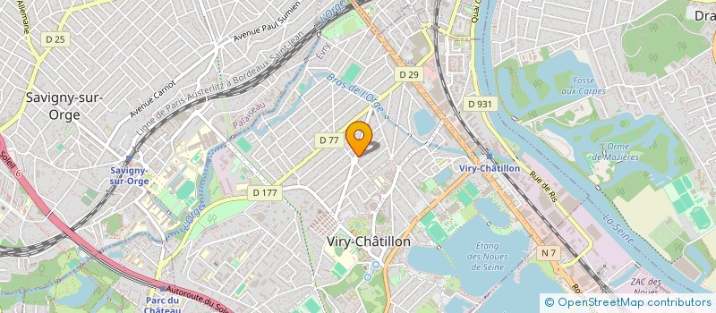 localisation de l'entreprise CULTUR'AID à VIRY-CHATILLON