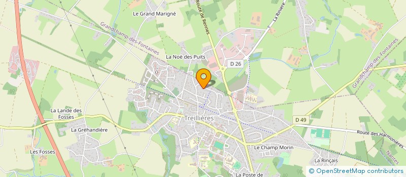 localisation de l'entreprise CULTUR'O GESVRES  TREILLIERES