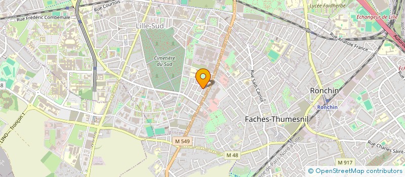 localisation de l'entreprise CULTUR'SUD à LILLE