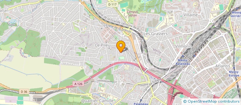 localisation de l'entreprise CULTUR'URBAINE à PALAISEAU