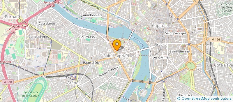 localisation de l'entreprise CULTUR VIVANTES MIDI PYR à TOULOUSE