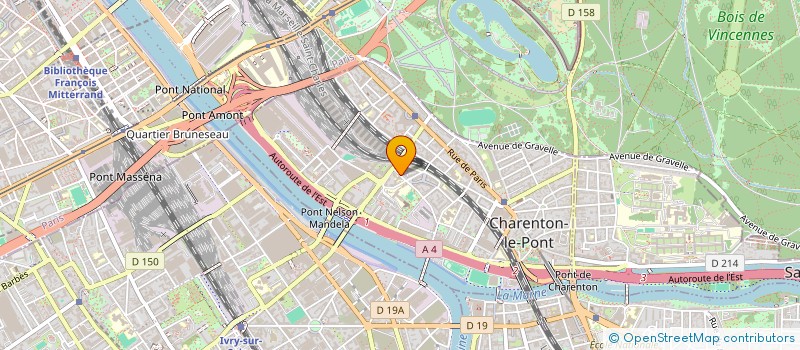 localisation de l'entreprise CULTURA LANGUES CL  CHARENTON-LE-PONT