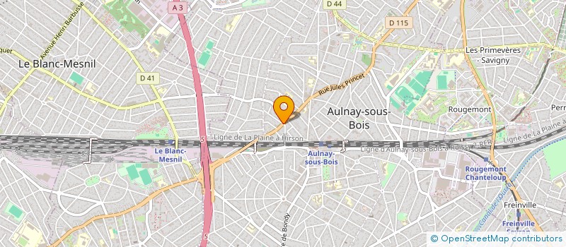 localisation de l'entreprise CULTURAFRICA-AGENCE à AULNAY-SOUS-BOIS