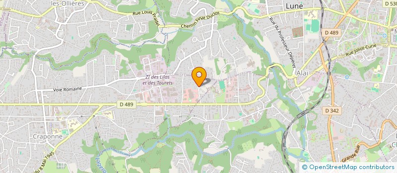 localisation de l'entreprise CULTURAL PROMOTION  CRAPONNE