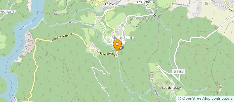 localisation de l'entreprise CULTURBITACEE  LA MOTTE-SAINT-MARTIN