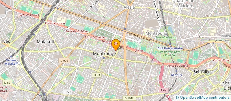 localisation de l'entreprise CULTURE, ARTS & EDUCATION POUR TOUS (CAE) à MONTROUGE