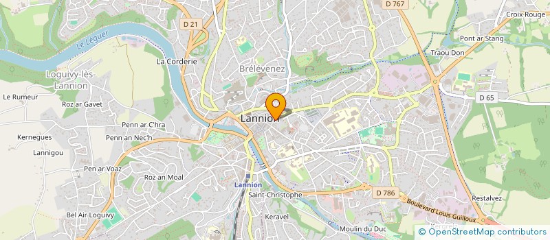 localisation de l'entreprise CULTURE BIBLIOTHEQUE POUR TOUS à LANNION