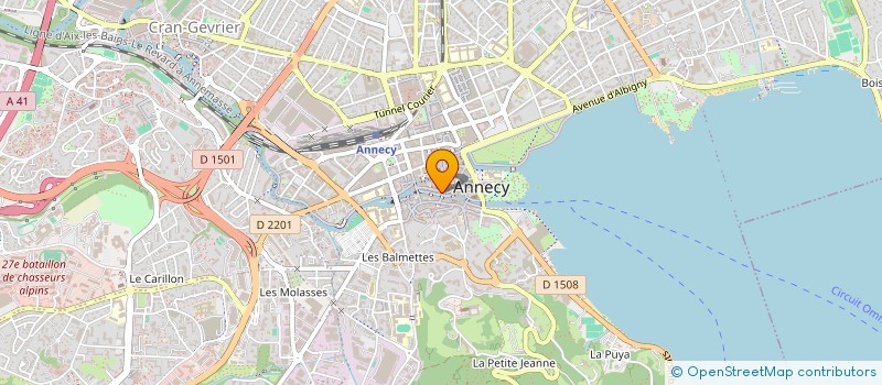localisation de l'entreprise CULTURE BIBLIOTHEQUE POUR TOUS D'ANNECY à ANNECY