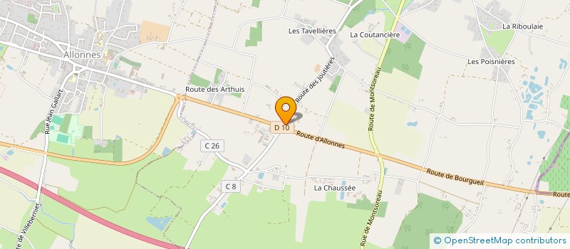 localisation de l'entreprise CULTURE BIO LOIRE  BRAIN-SUR-ALLONNES