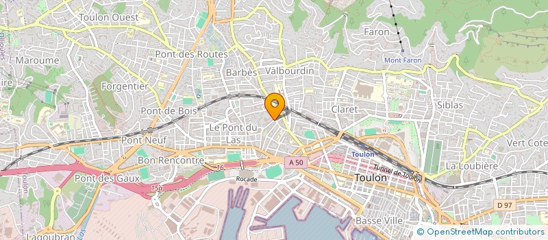 localisation de l'entreprise CULTURE CARAIBES  TOULON