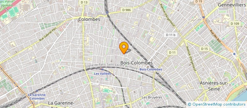 localisation de l'entreprise CULTURE CLUB ASSO à BOIS-COLOMBES