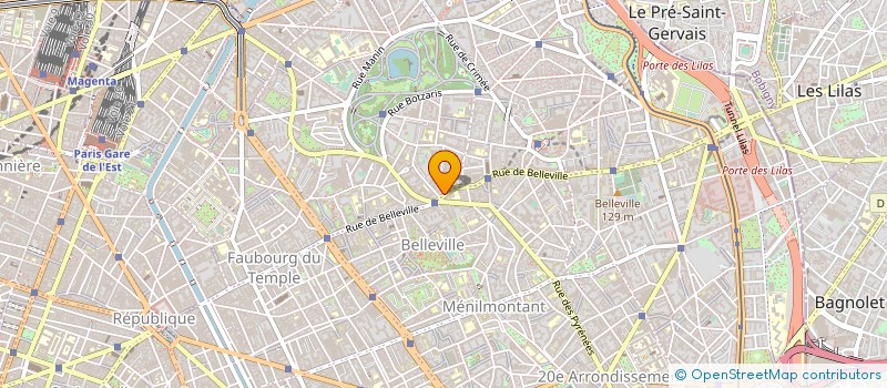 localisation de l'entreprise CULTURE CLUB TONIC à PARIS