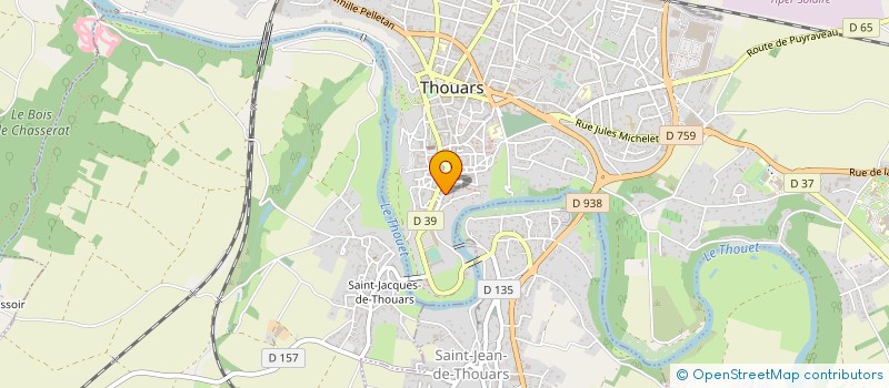 localisation de l'entreprise CULTURE CONSEIL COMMUNICATION  THOUARS