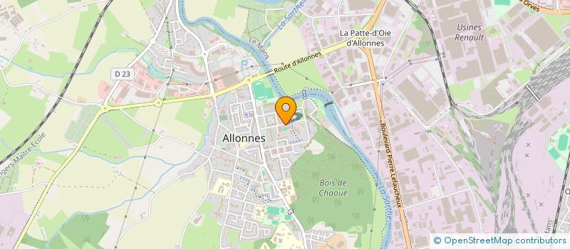 localisation de l'entreprise CULTURE DANS LA VILLE à ALLONNES