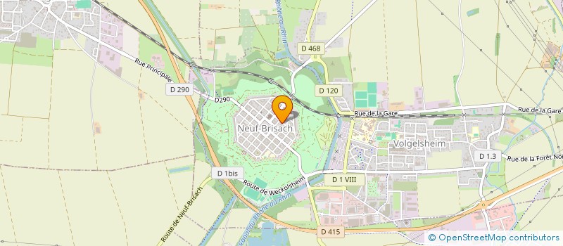 localisation de l'entreprise CULTURE & DECOUVERTES PAYS DE BRISACH  NEUF-BRISACH