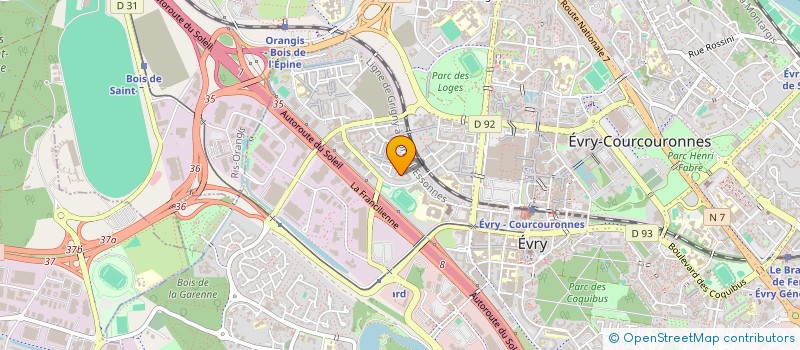 localisation de l'entreprise CULTURE DES ARTS EVENTS  EVRY-COURCOURONNES