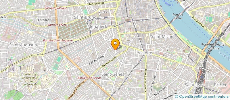 localisation de l'entreprise CULTURE DES SENS  BORDEAUX