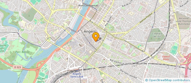 localisation de l'entreprise CULTURE DU COEUR ANJOU à ANGERS