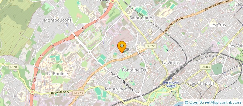 localisation de l'entreprise CULTURE, EDUCATION, DEVELOPPEMENT ET SOCIAL (CEDESO) à BESANCON
