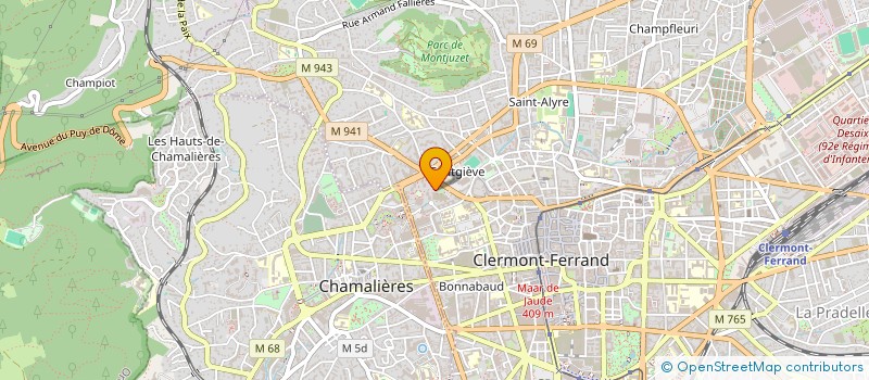 localisation de l'entreprise CULTURE EN DANGER 63  CLERMONT-FERRAND