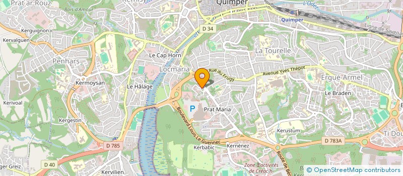 localisation de l'entreprise CULTURE EN DIALOGUE à QUIMPER