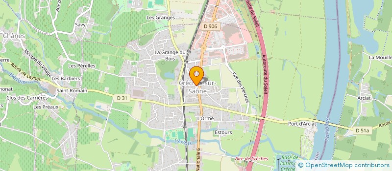 localisation de l'entreprise CULTURE EN MACONNAIS BEAUJOLAIS  CRECHES-SUR-SAONE