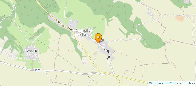 localisation de l'entreprise CULTURE  ENVIRONNEMENT ET PATRIMOINE D'AMFREVILLE LES CHAMPS  AMFREVILLE-LES-CHAMPS