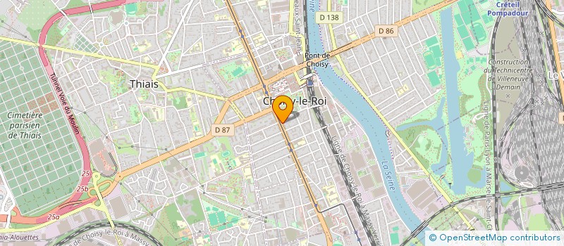 localisation de l'entreprise CULTURE ET AMITIE  CHOISY-LE-ROI