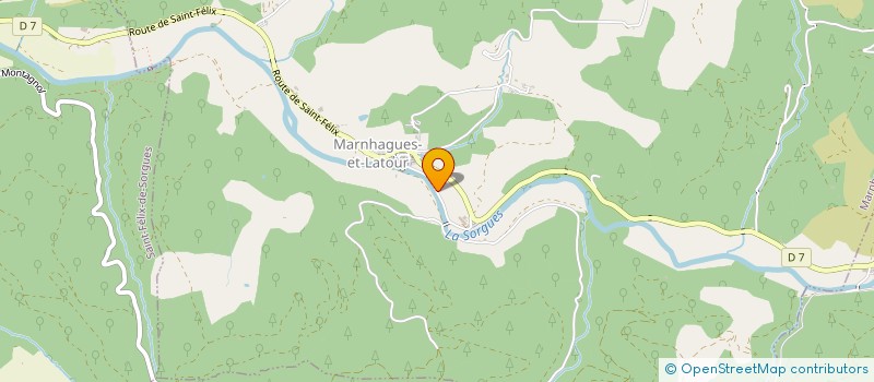 localisation de l'entreprise CULTURE ET ARTISANAT EN PAYS TEMPLIERS  MARNHAGUES-ET-LATOUR