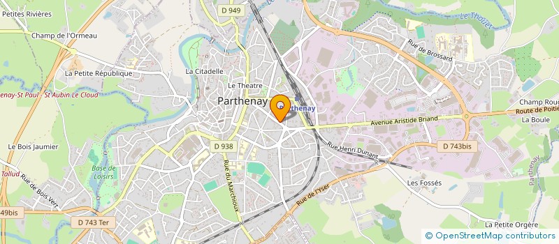 localisation de l'entreprise CULTURE ET BIBLIOTHEQUE à PARTHENAY