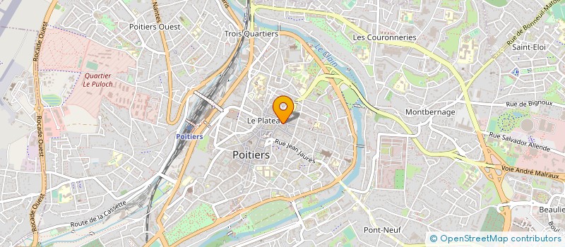 localisation de l'entreprise CULTURE ET BIBLIOTHEQUE POUR TOUS à POITIERS