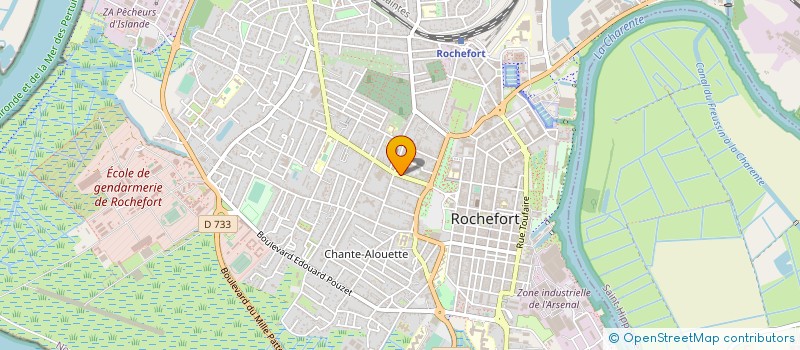 localisation de l'entreprise CULTURE ET BIBLIOTHEQUE POUR TOUS  ROCHEFORT