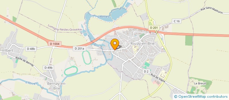 localisation de l'entreprise CULTURE ET BIBLIOTHEQUE POUR TOUS  ROZAY-EN-BRIE