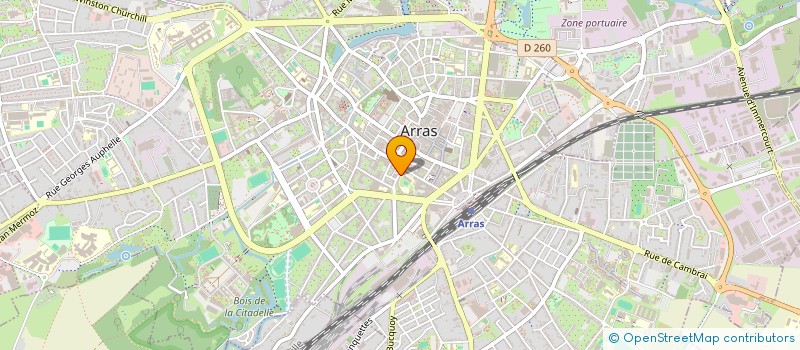 localisation de l'entreprise CULTURE ET BIBLIOTHEQUE POUR TOUS à ARRAS