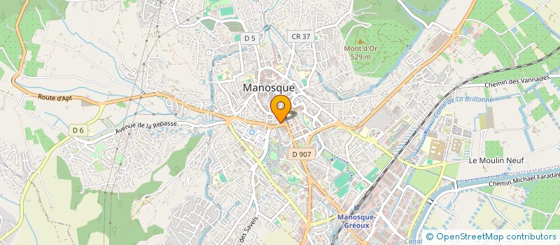 localisation de l'entreprise CULTURE ET BIBLIOTHEQUE POUR TOUS à MANOSQUE